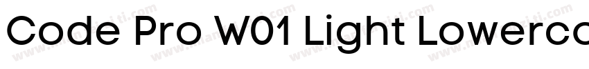Code Pro W01 Light Lowercase字体转换